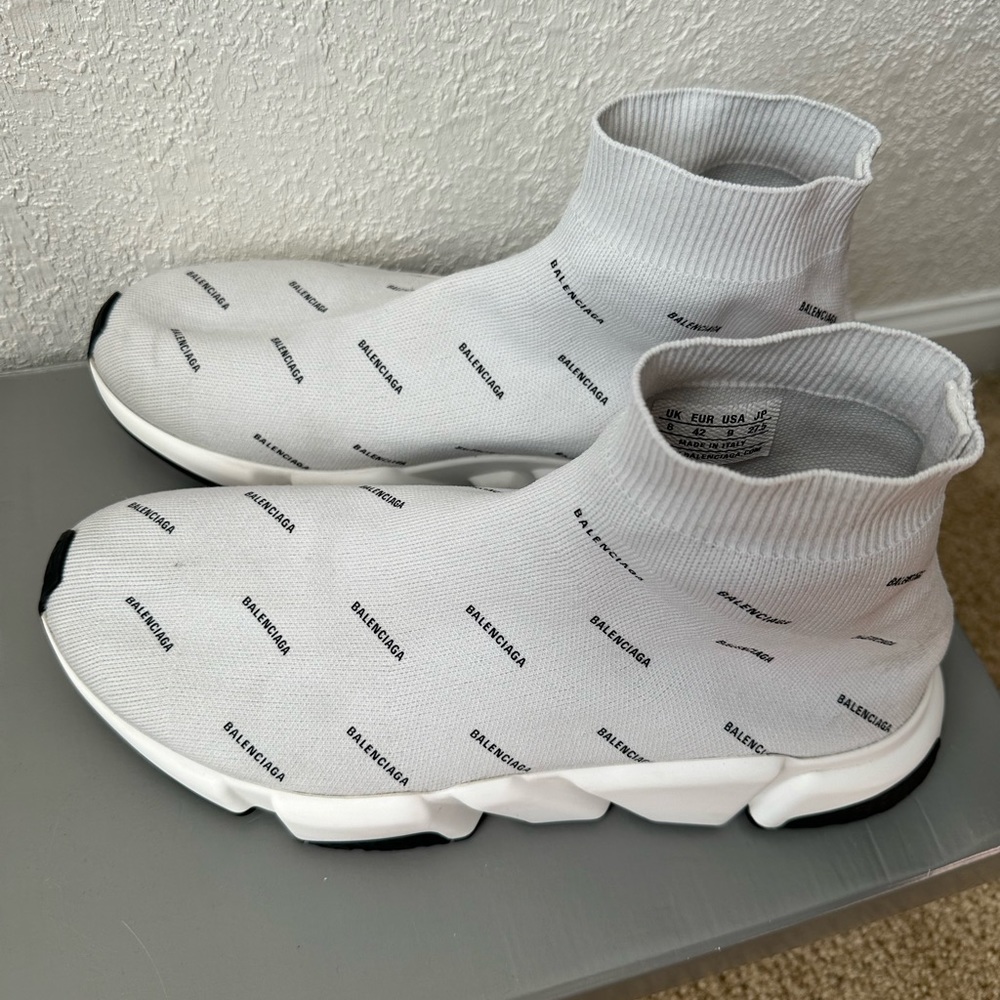 Gray Balenciaga sock sneakers